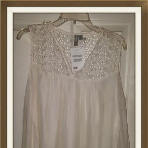 ASOS LACE EMBELLISHED OPEN SHOULDER BLOUSE